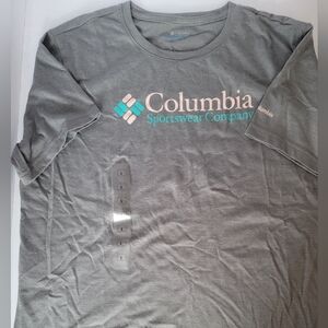 Womens Columbia Charcoal Tee - Size Large